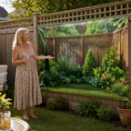 Tuinbanner Polyester Weerbestendig Groenprint Decoratief Ontwerp