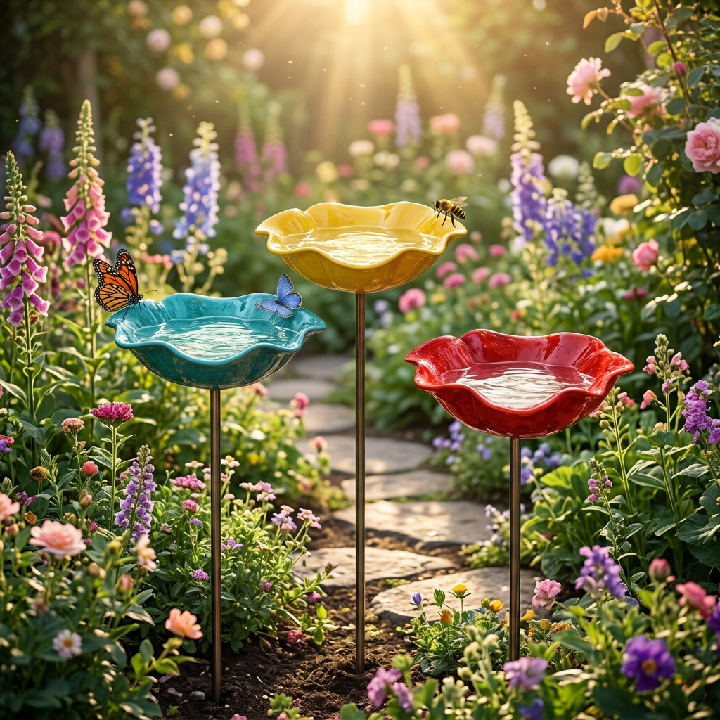 Tuinpoppy Metaal Handgevormd Weerbestendig Decoratief Ontwerp