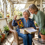 Decoratieve Solar Lantaarn Met Kleurrijk Bloemenpatroon Voor Buiten