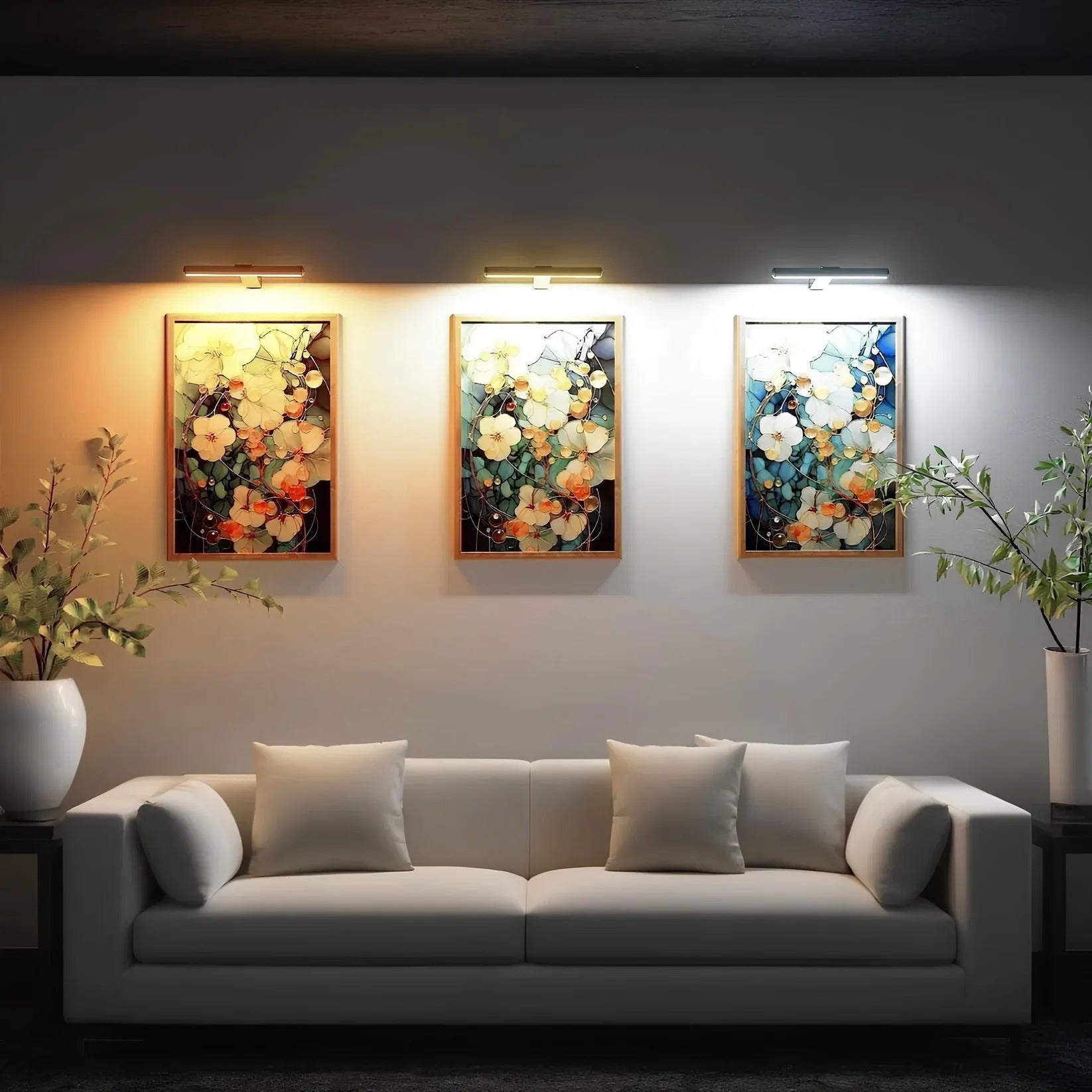 Draadloze LED Schilderijverlichting ArtGlow Elegante Verlichting voor Kunst en Decor
