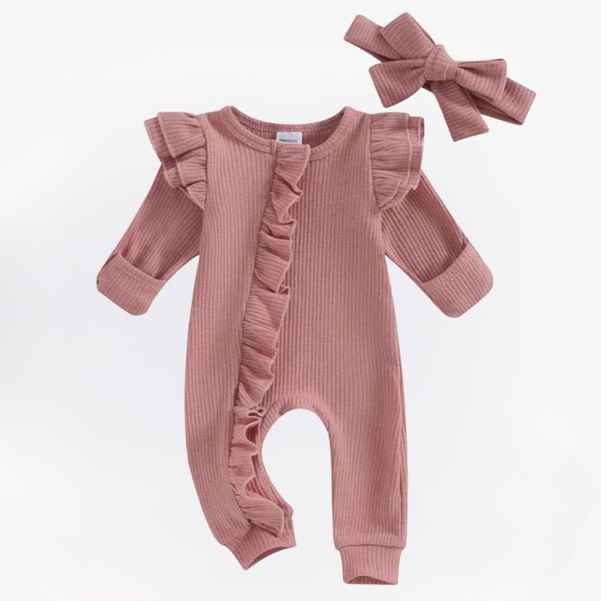 Babypak Met Ruches En Bijpassende Haarband