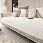 Linnenlook Sofa‑Hoes met Antislip Onderzijde voor Dagelijkse Bescherming