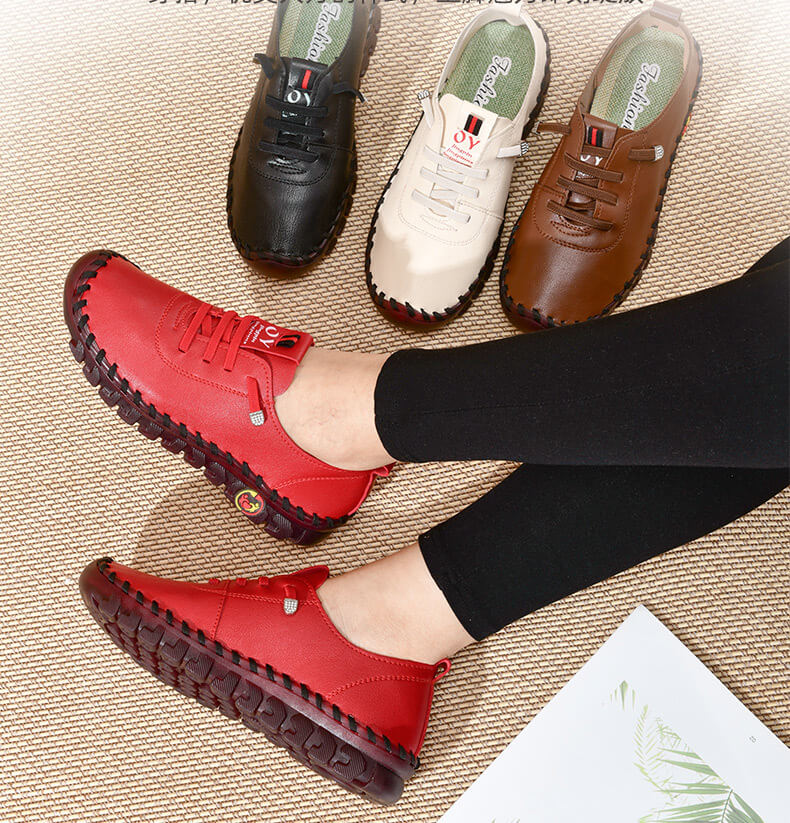 Vrouwen Comfortabele Platte Loafer Met Orthopedische Steun