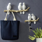 Decoratieve Vogels Wandhaak met Speelse Kapstokfunctie