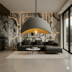 Hanglamp Met Dimbare Glazen Kap En Tijdloos Ontwerp