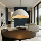 Hanglamp Met Dimbare Glazen Kap En Tijdloos Ontwerp