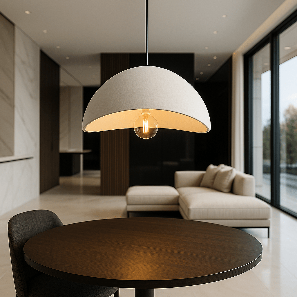 Hanglamp Met Dimbare Glazen Kap En Tijdloos Ontwerp