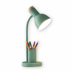 LED‑Bureaulamp met Geïntegreerde Stifthouder voor Georganiseerde Werkplekken