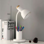 LED‑Bureaulamp met Geïntegreerde Stifthouder voor Georganiseerde Werkplekken