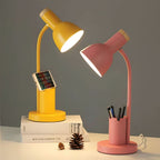 LED‑Bureaulamp met Geïntegreerde Stifthouder voor Georganiseerde Werkplekken