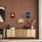 Glazen Hanglamp met Ronde Bolvorm voor Zachte Binnenverlichting