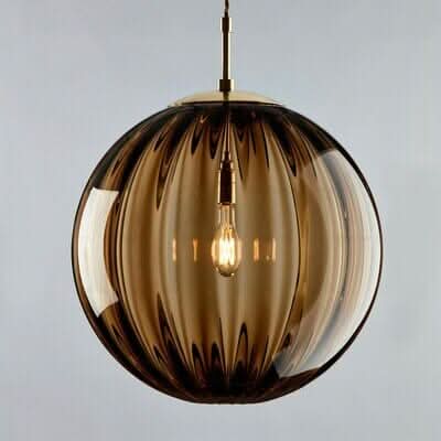 Glazen Hanglamp met Ronde Bolvorm voor Zachte Binnenverlichting