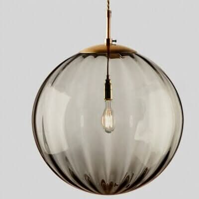 Glazen Hanglamp met Ronde Bolvorm voor Zachte Binnenverlichting