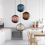 Glazen Hanglamp met Ronde Bolvorm voor Zachte Binnenverlichting