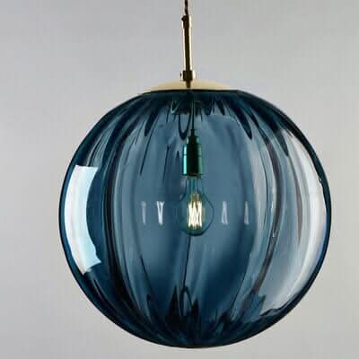 Glazen Hanglamp met Ronde Bolvorm voor Zachte Binnenverlichting