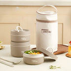 Geïsoleerde Lunchbox Met Meerdere Compartimenten