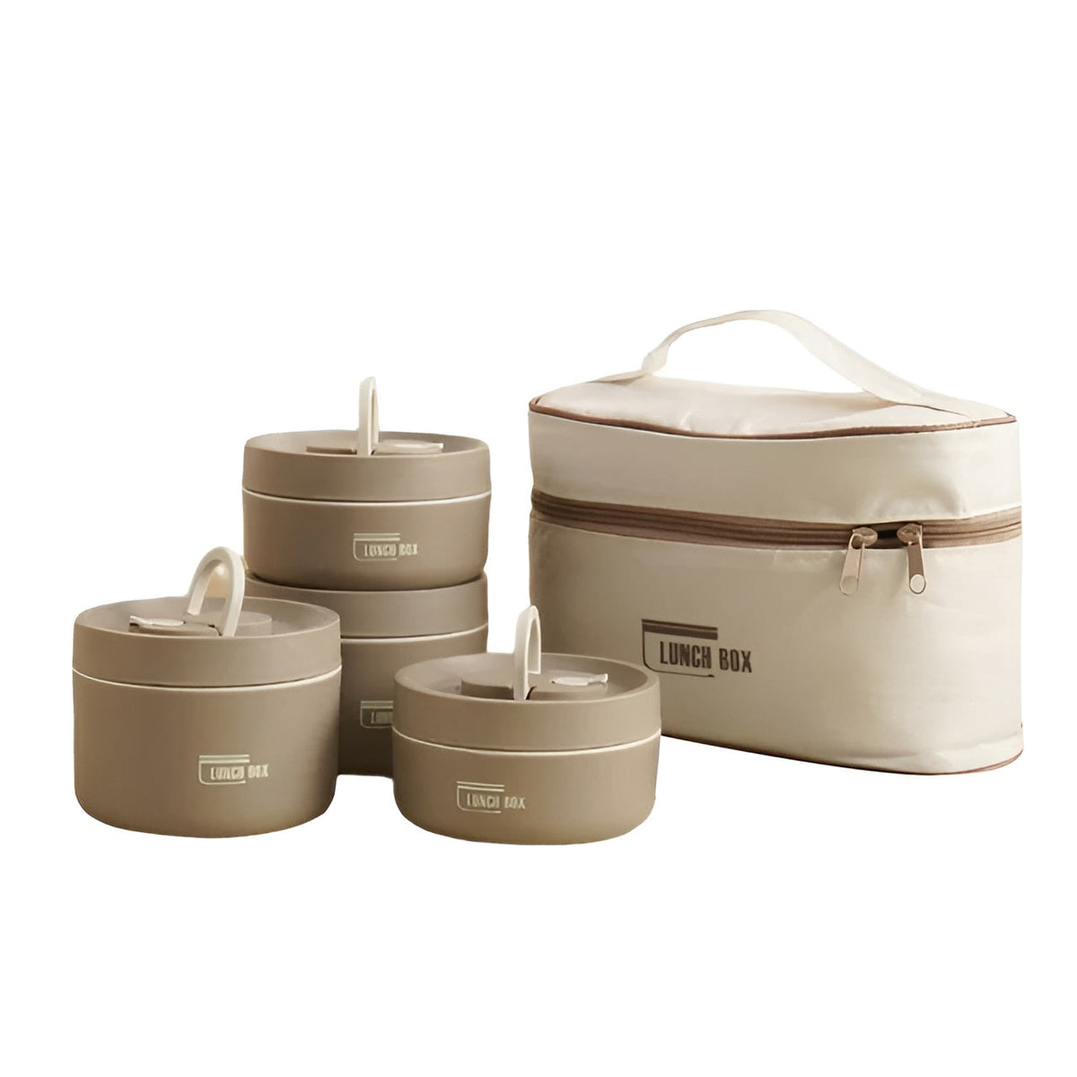 Geïsoleerde Lunchbox Met Meerdere Compartimenten