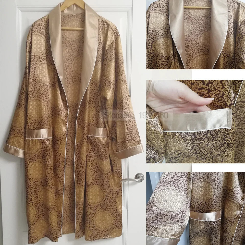 Satijnen Badjas met Elegante Pasvorm