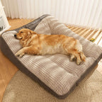 Orthopedisch Hondenbed met Verhoogde Rand en Zachte Pluche