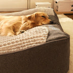 Orthopedisch Hondenbed met Verhoogde Rand en Zachte Pluche