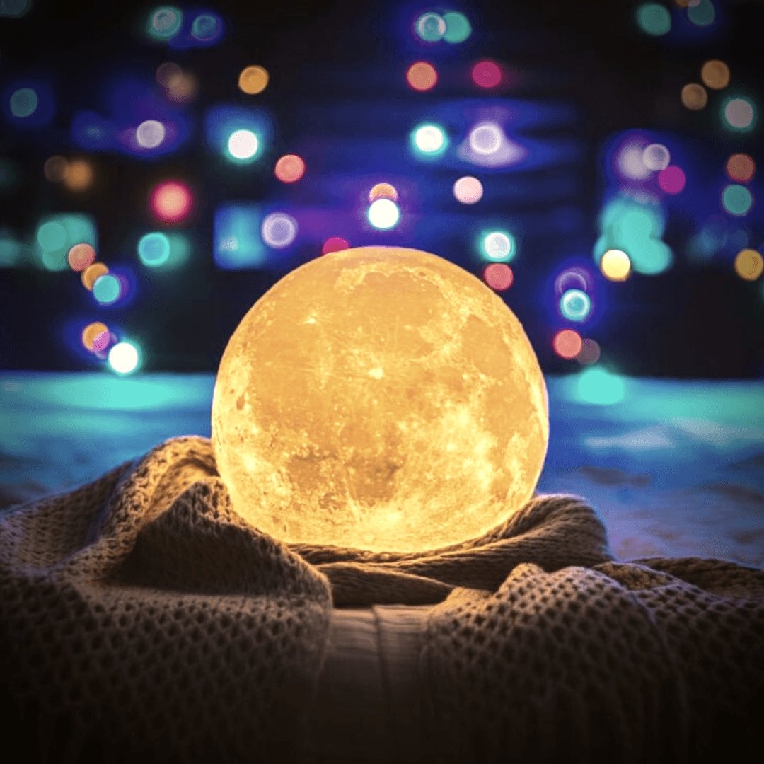 Maanlamp met Gedetailleerd 3D Ontwerp
