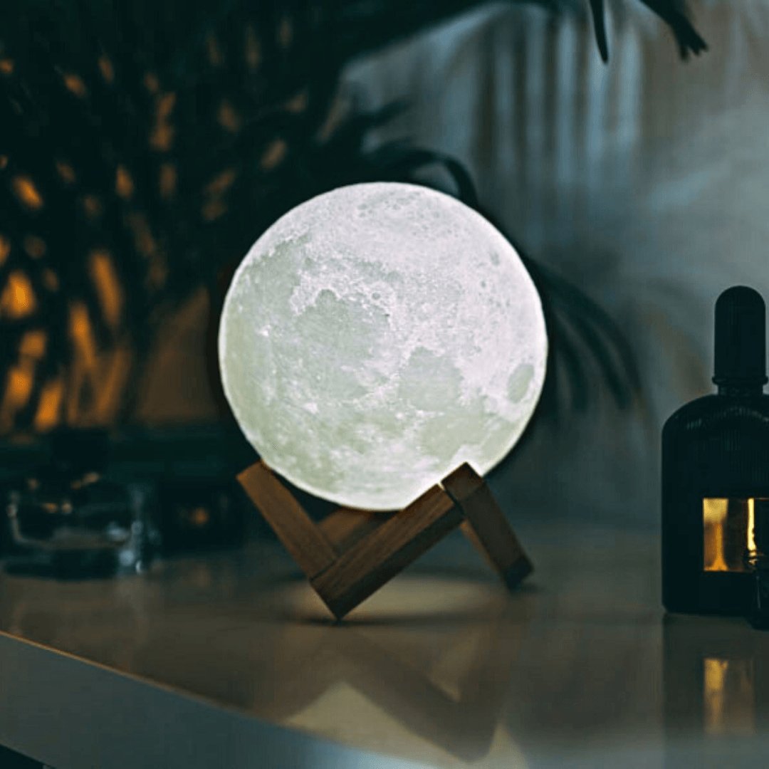 Maanlamp met Gedetailleerd 3D Ontwerp