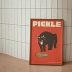 Canvas Wanddecoratie Met Kattenillustratie Voor Een Speelse En Moderne Uitstraling