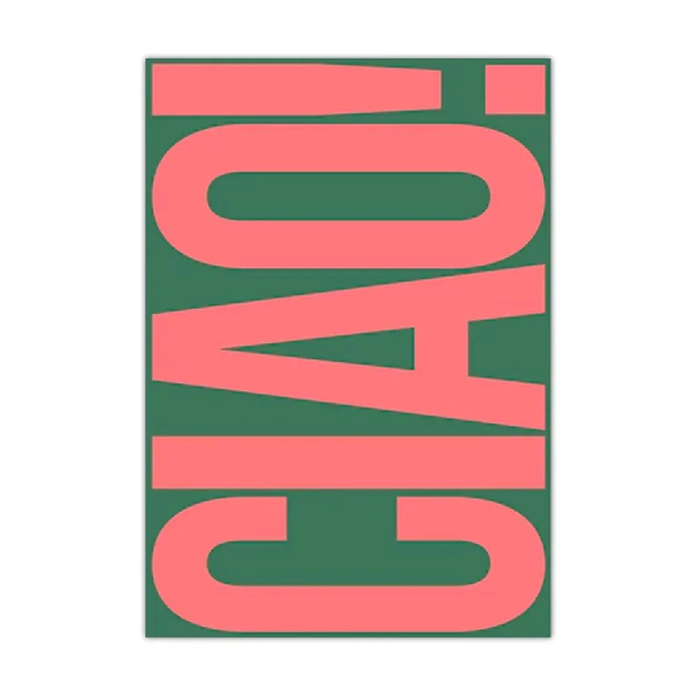 Canvas Wanddecoratie Met Italiaanse Tekstprint Voor Een Moderne En Stijlvolle Uitstraling
