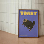 Canvas Wanddecoratie Met Kattenillustratie Voor Een Speelse En Moderne Uitstraling
