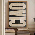 Canvas Wanddecoratie Met Italiaanse Tekstprint Voor Een Moderne En Stijlvolle Uitstraling