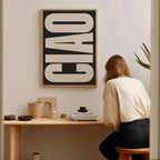 Canvas Wanddecoratie Met Italiaanse Tekstprint Voor Een Moderne En Stijlvolle Uitstraling