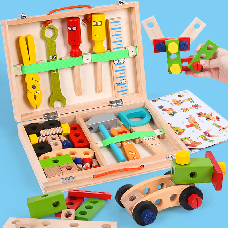 Houten Gereedschapskist Voor Creatief Leren En Slimme Ontdekkingen