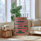 Canvas Wanddecoratie Met Italiaanse Tekstprint Voor Een Moderne En Stijlvolle Uitstraling