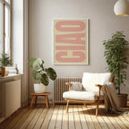 Canvas Wanddecoratie Met Italiaanse Tekstprint Voor Een Moderne En Stijlvolle Uitstraling