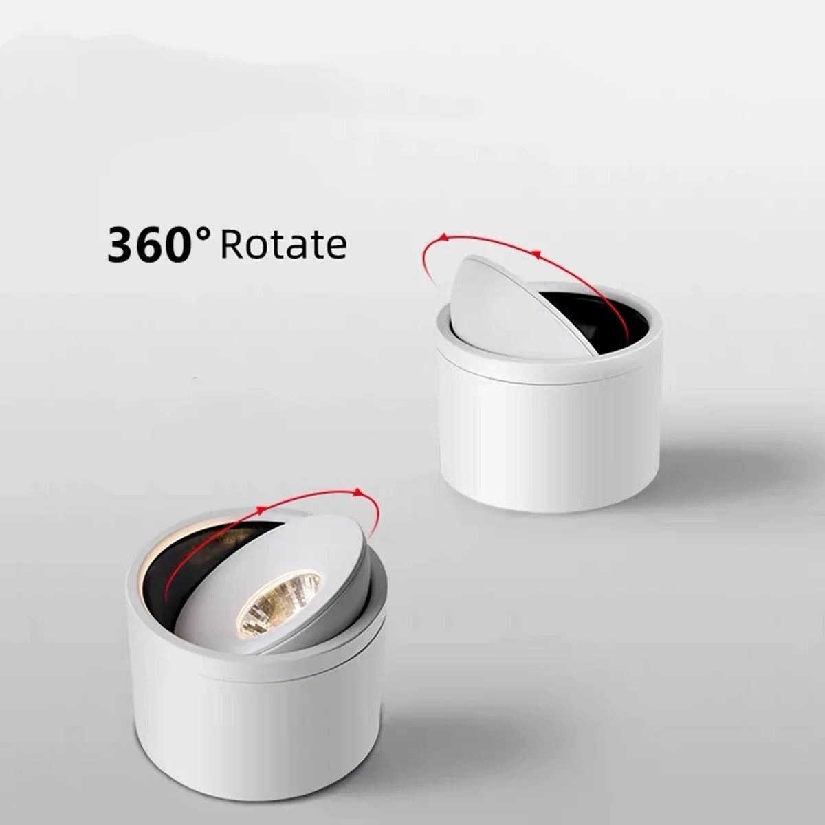 Plafondspot Met 360° Draaibare Lichtkop Voor Gerichte En Moderne Verlichting