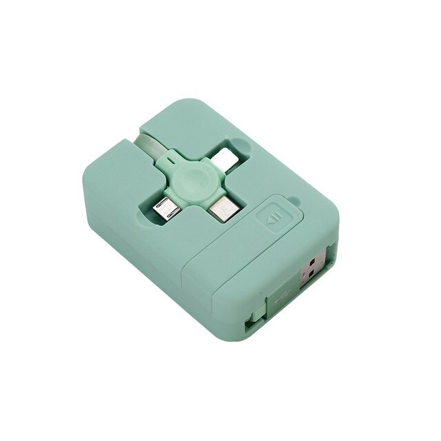 Uittrekbare 3‑in‑1 Oplaadkabel met Telefoonhouder en Trekbestendige Constructie