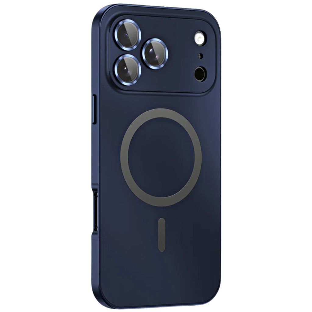 Slank MagSafe iPhone-hoesje van metaal met camerabescherming