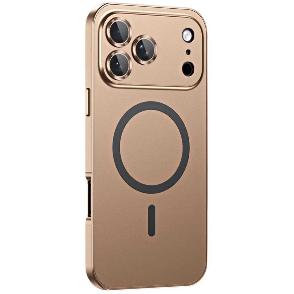 Slank MagSafe iPhone-hoesje van metaal met camerabescherming