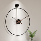 Moderne Wandklok Met Stil Mechanisme En Minimalistische Vormgeving