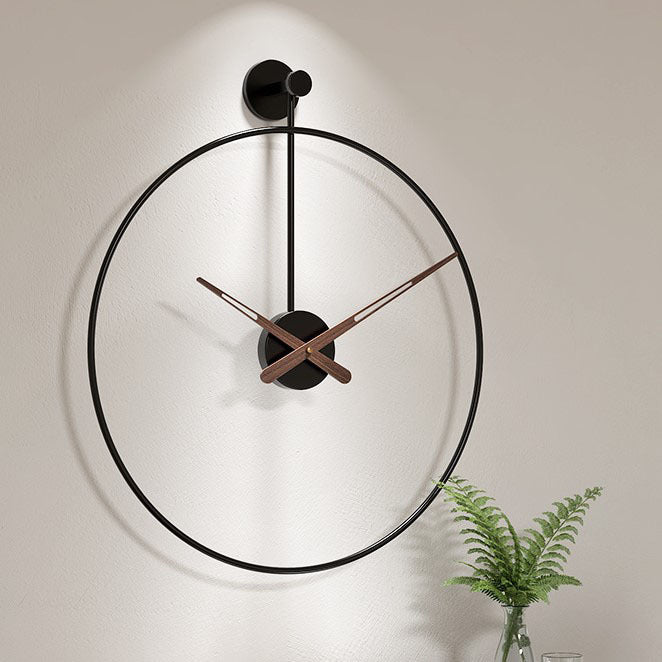 Moderne Wandklok Met Stil Mechanisme En Minimalistische Vormgeving