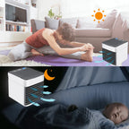 Draagbare Mini Airconditioner met 3‑in‑1 Koeling, Luchtzuivering en LED Sfeerlicht