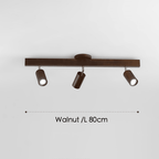 Houten Plafondlamp Met Verstelbare Lichtstraal En Minimalistisch Ontwerp