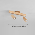 Houten Plafondlamp Met Verstelbare Lichtstraal En Minimalistisch Ontwerp