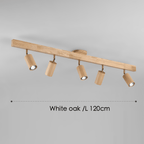 Houten Plafondlamp Met Verstelbare Lichtstraal En Minimalistisch Ontwerp