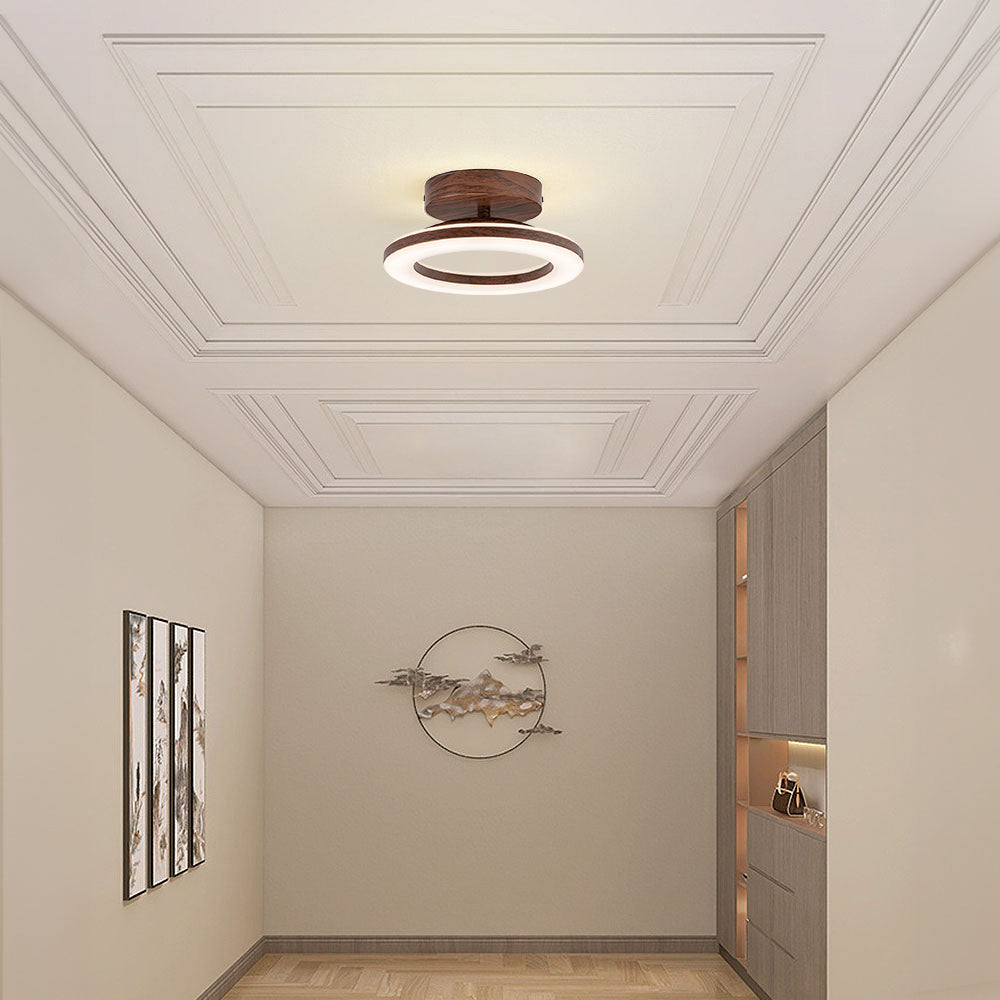 Plafondlamp met Zachte Diffuse Gloed en Strakke Minimalistische Schijfvorm