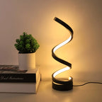 Elegante LED Tafellamp met Spiraalvormig Ontwerp