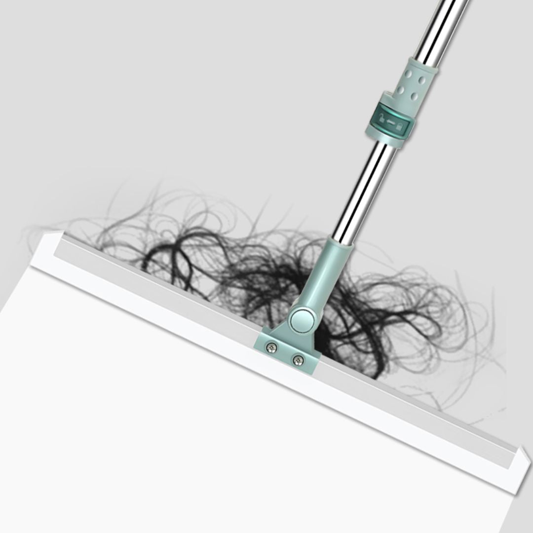 Vloerwisser Met Siliconen Borstel En Ergonomische Steel Voor Dagelijkse Reiniging