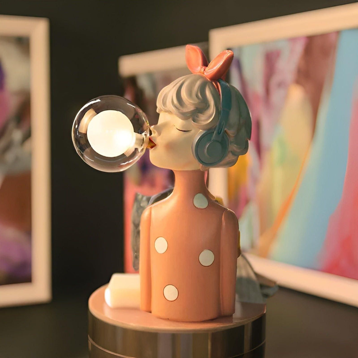 Decoratief Nachtlampje Met Bubbeldesign En LED-Verlichting