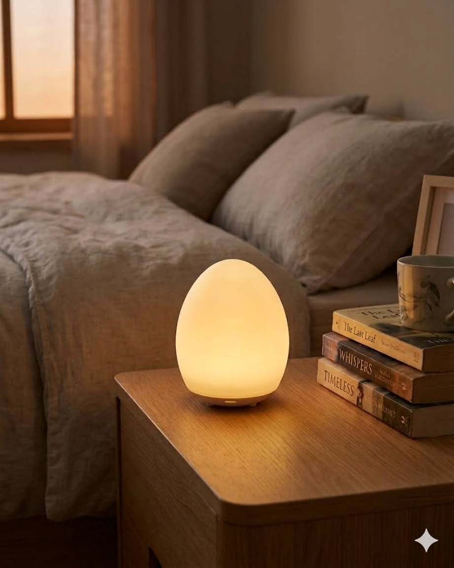 Ei-vormige Nachtlamp Met Touchbediening En RGB Verlichting