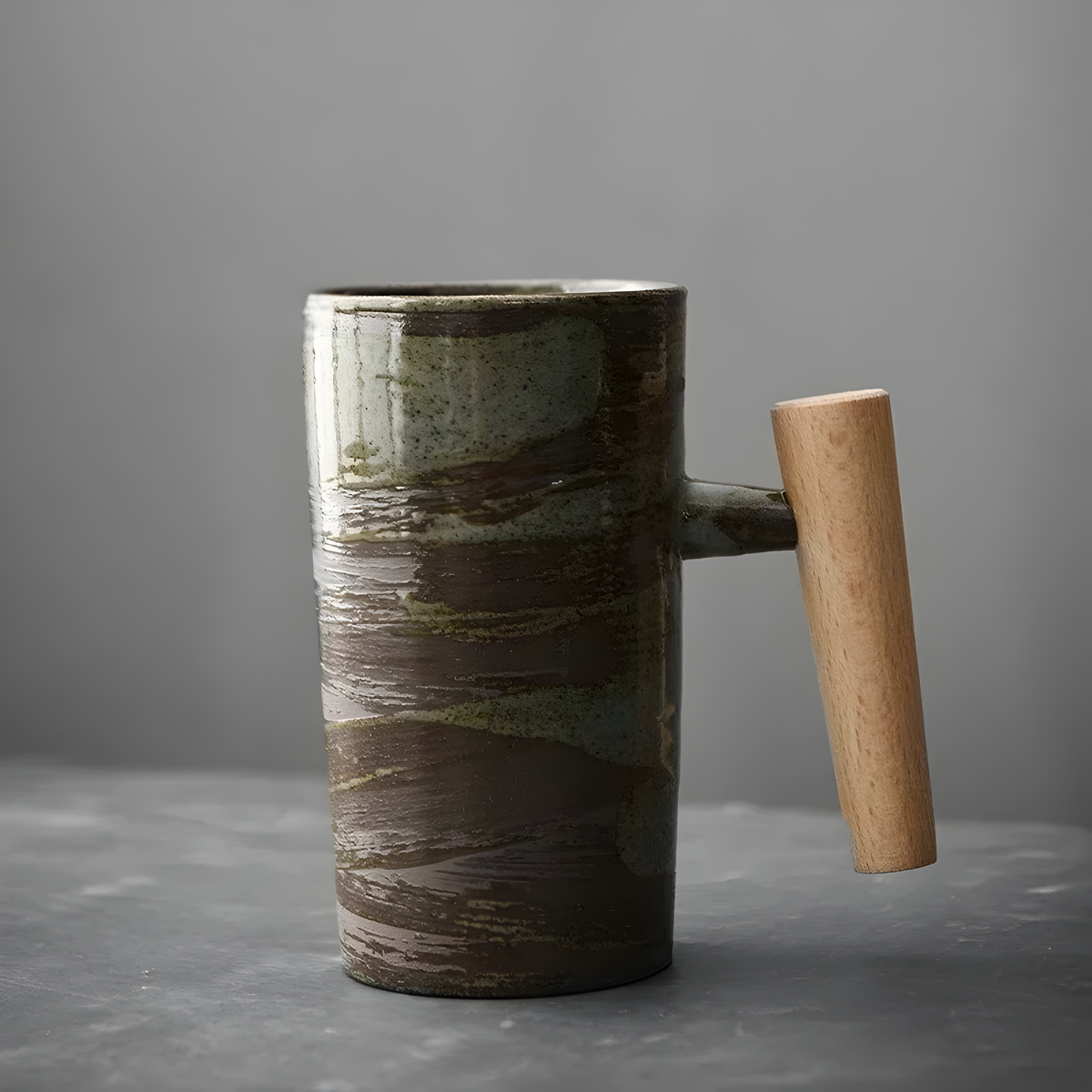 Japanse Keramische Koffiemok Met Minimalistisch Design